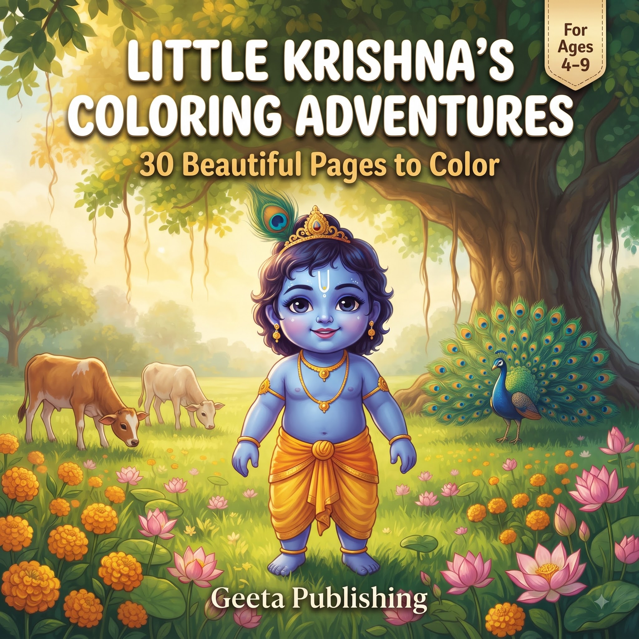 Little Krishna's Coloring Adventures